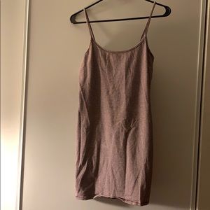 Burgundy/White Mini Dress